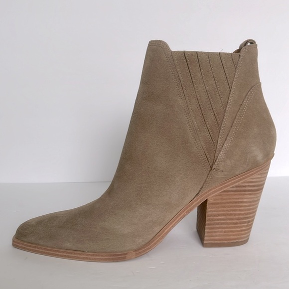 Marc Fisher $180 Leather Suede Gadri Pointed Toe Bootie Boot Shoes Size 11 New - Picture 3 of 6